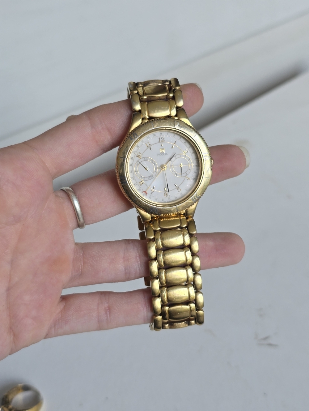 Citizen Noblia 38MM white Dial Gold SS Men's Watch